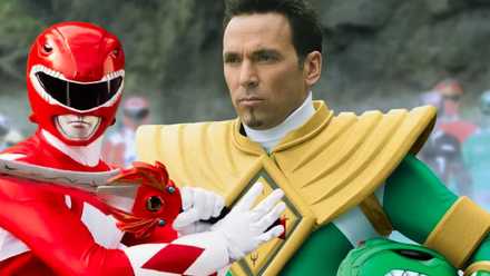 Composite image of Red Ranger and Tommy Oliver from Power Rangers