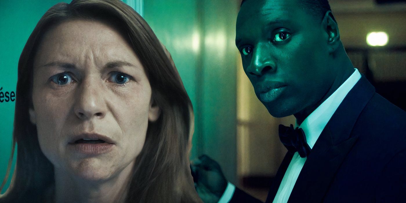 A combined image of Aggie in The Beast in Me and Assane in Lupin