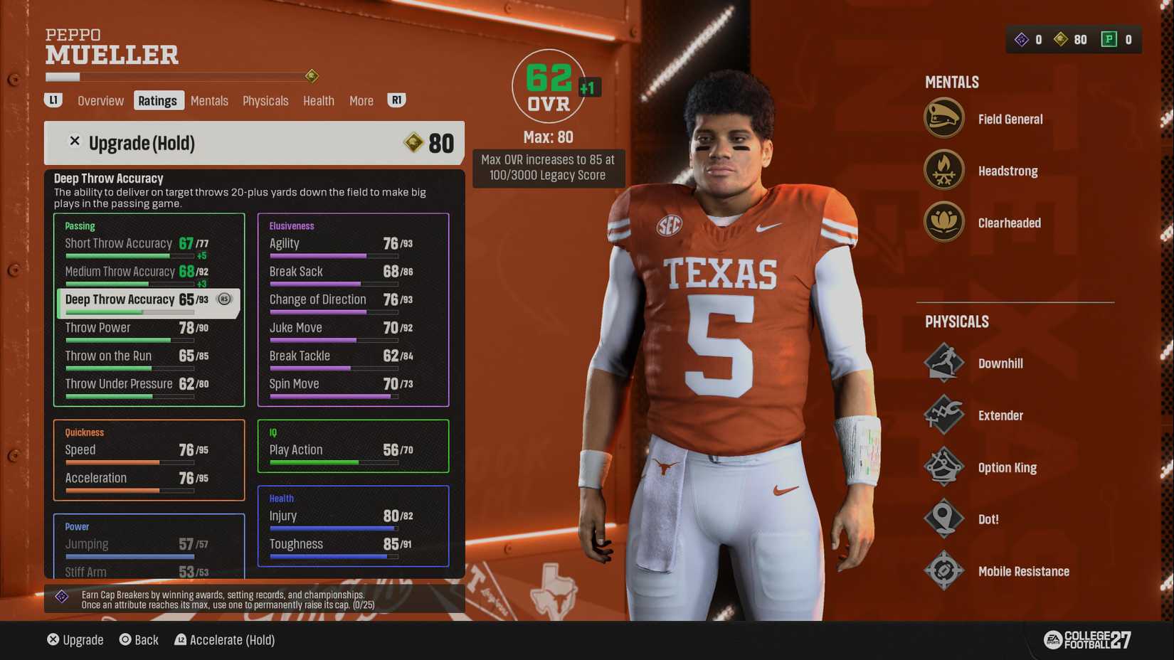 How to Upgrade Your Player & Get Skill Points in College Football 27 RTG