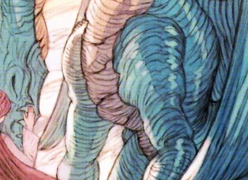 Veldanava in Dragon form as he shows affection to his wife.