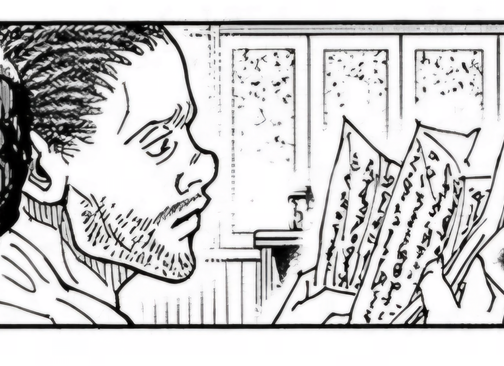 Luzurus reads a note with a solemn expression.