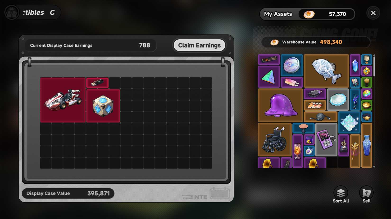 what to do with collectibles in nte-1