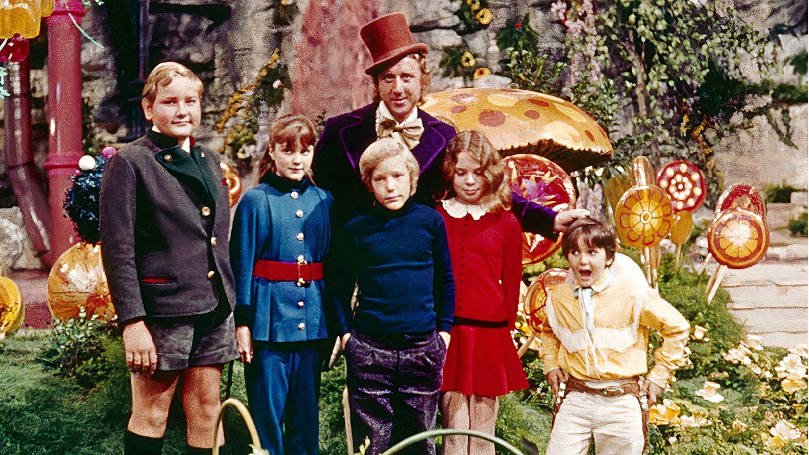 Gene Wilder and Willy Wonka and the Chocolate Factory Kids