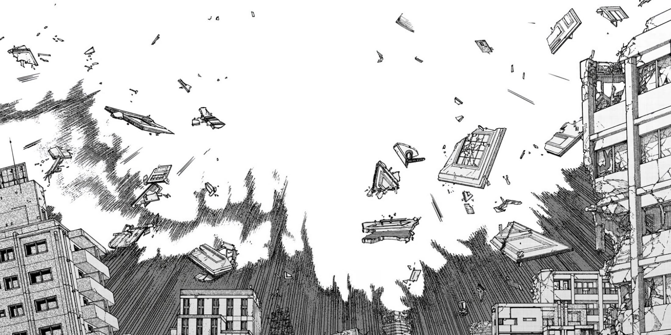 Yoru's punch detonates, causing massive damage.