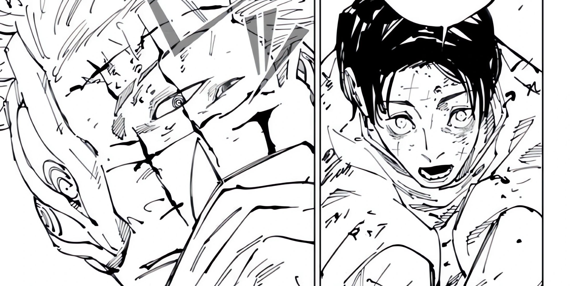 Yuta uses Cleave to harm Sukuna during the final battle.