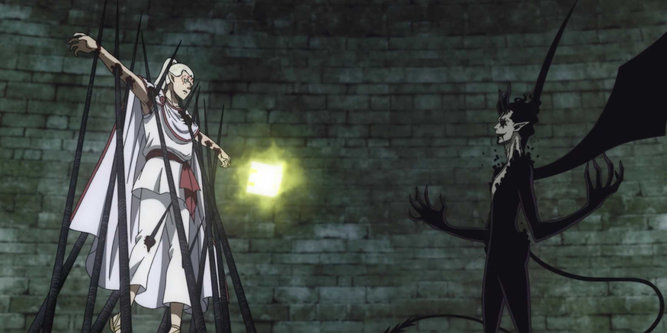 Zagred impales Patry as he explains how he manipulated the elf.