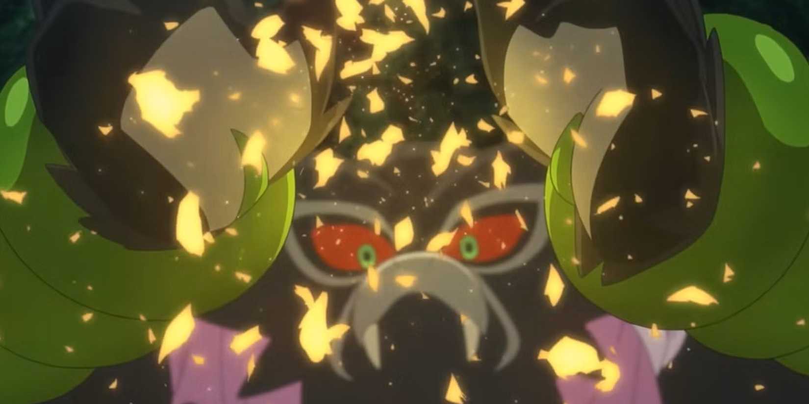 Zarude using its powers to heal someone.