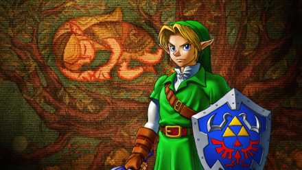 connecting with the ocarina of time to remake the tapestry behind it