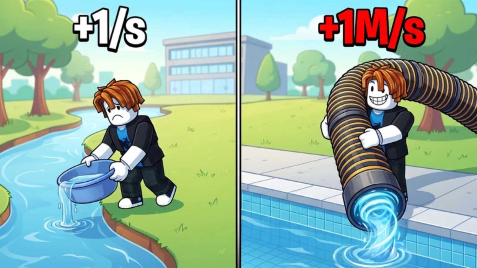 +1 Drain Water Per Click characters