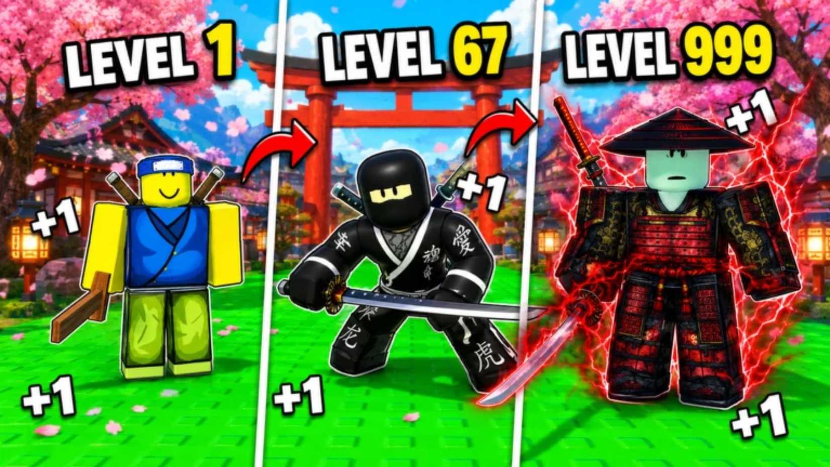 +1 Katana Evolution characters