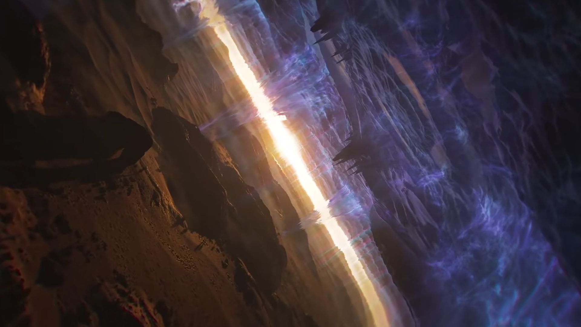 1001 threads of Mizan gamescom trailer worlds splitting apart