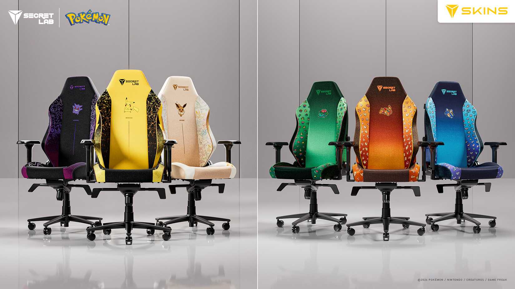 [16_9] Secretlab Pok&eacute;mon Collection