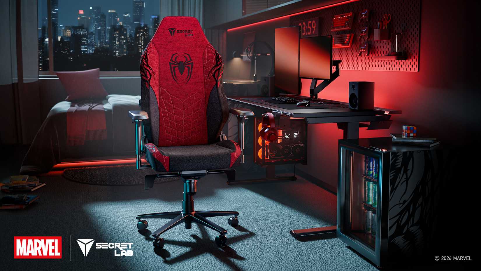 [16_9] Secretlab x Spider-Man (Night)