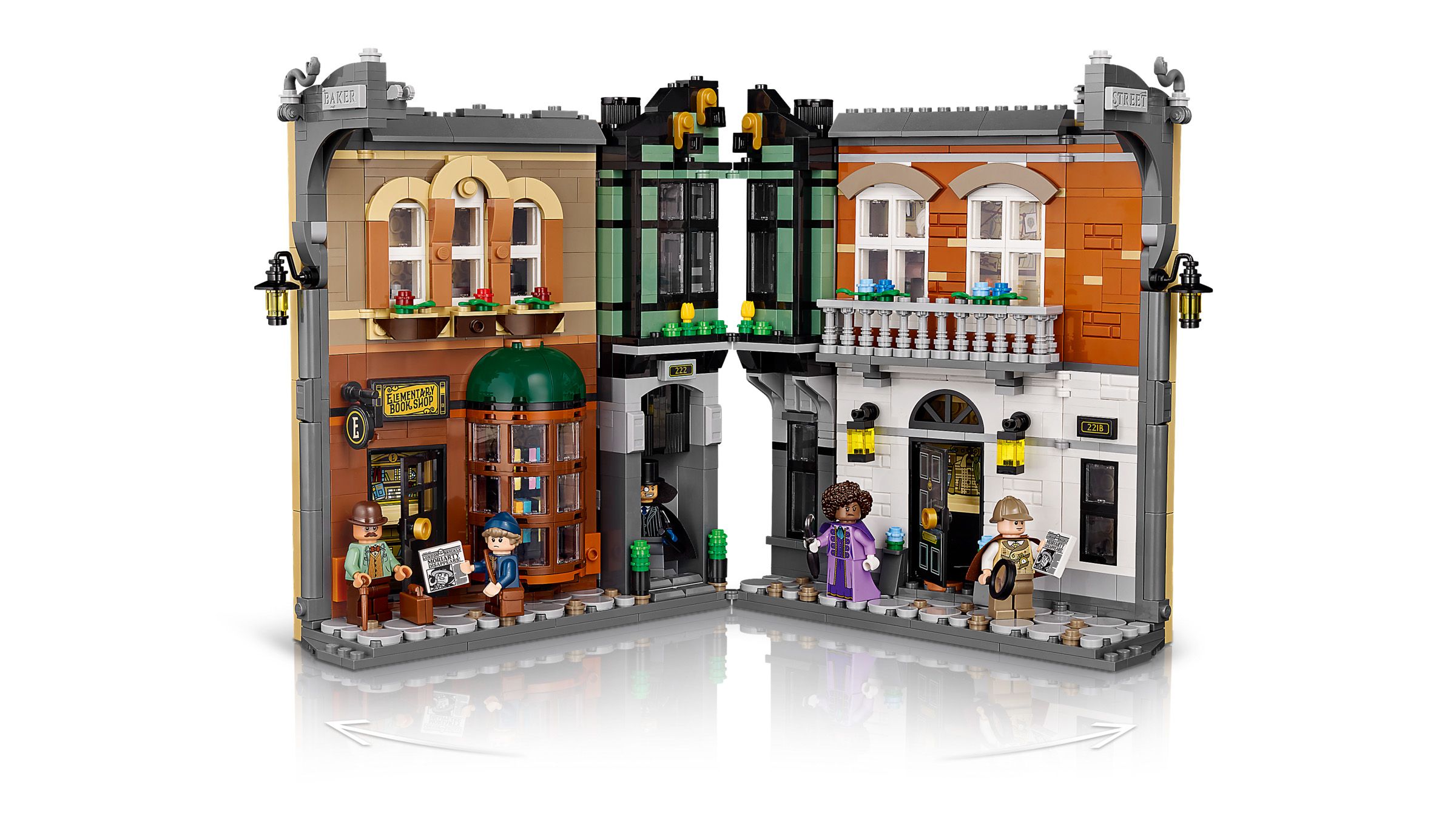 2 LEGO 10351 Sherlock Holmes Book Nook