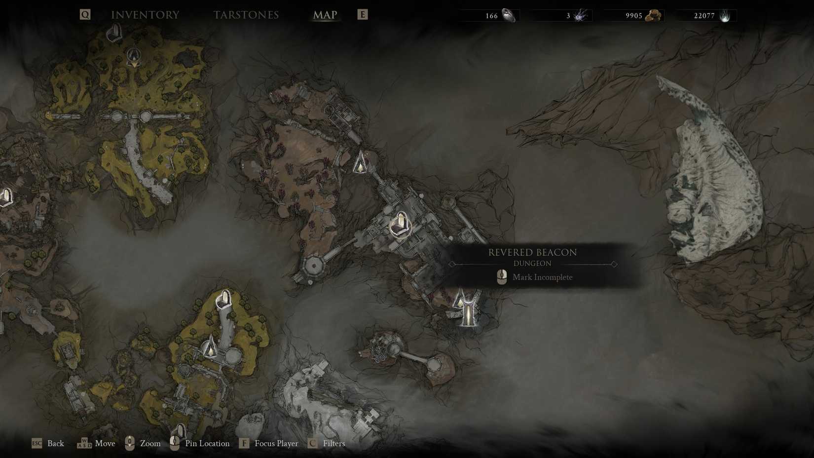 Mortal Shell 2 Revered Beacon map location