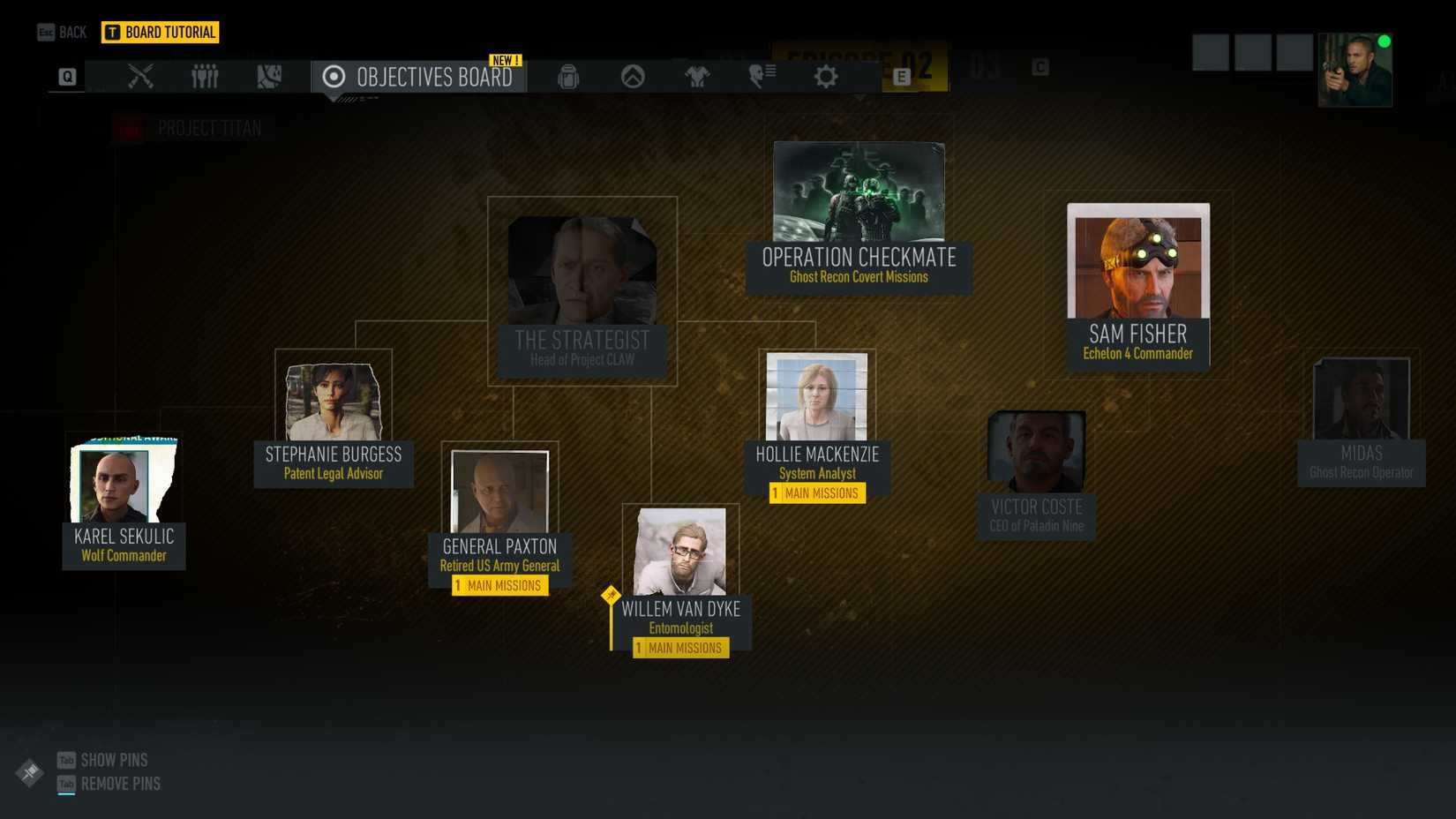 GR Breakpoint Operation Deep State mission board