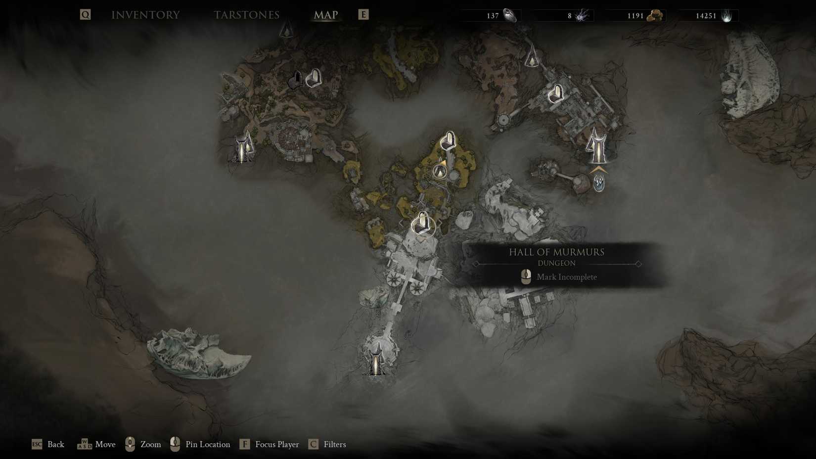 Mortal Shell 2 Hall of Murmurs dungeon location