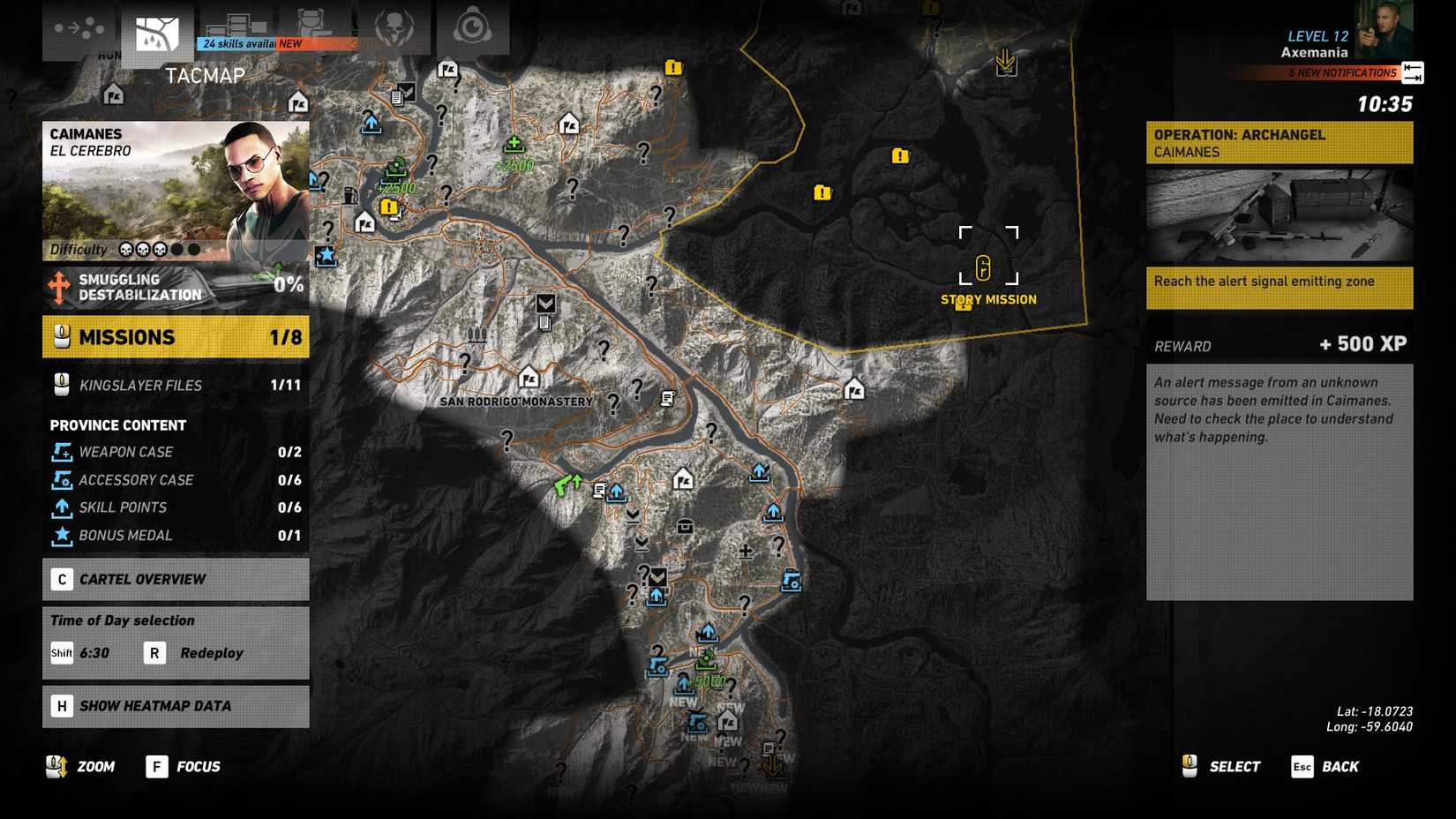 GR Wildlands Operation Archangel Part 1 start location