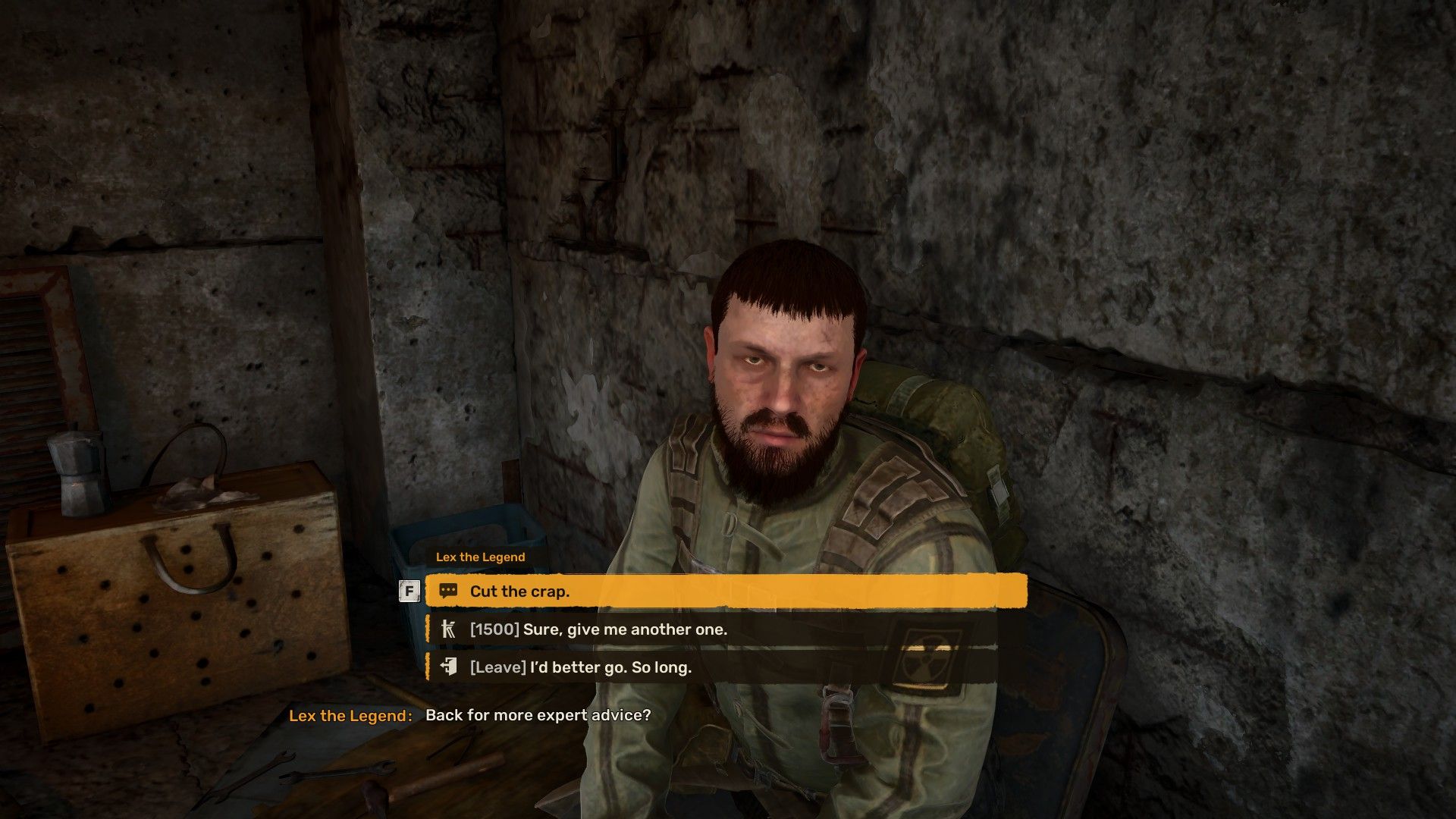STALKER 2 Lex the Legend dialogue options