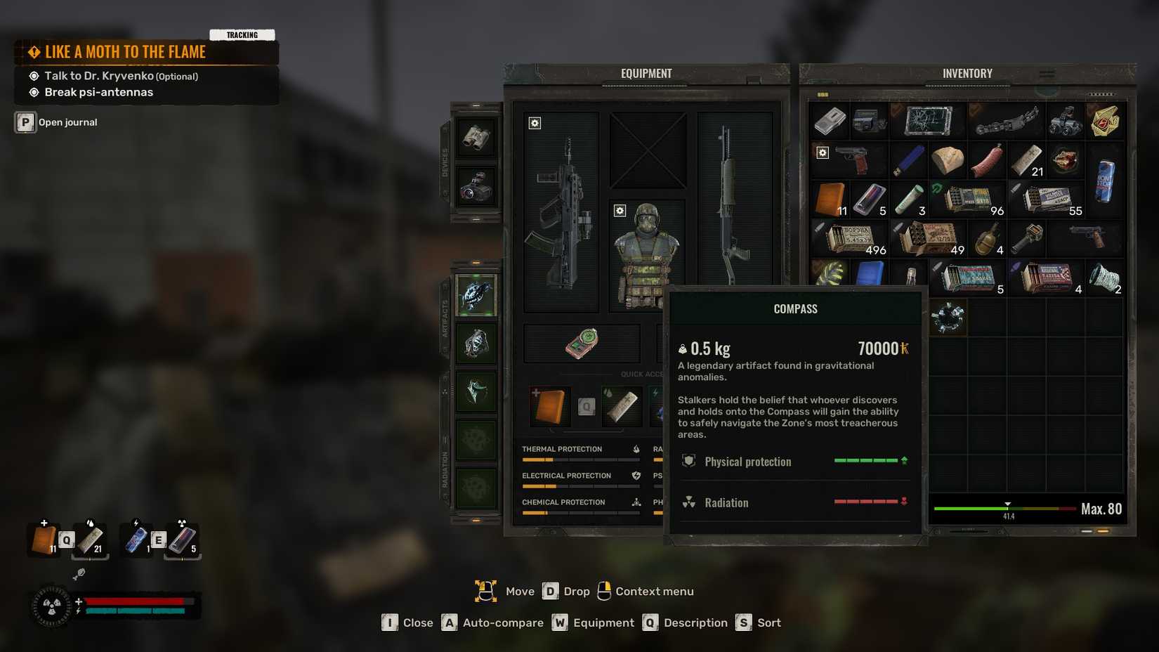 STALKER 2 Compass artifact stats