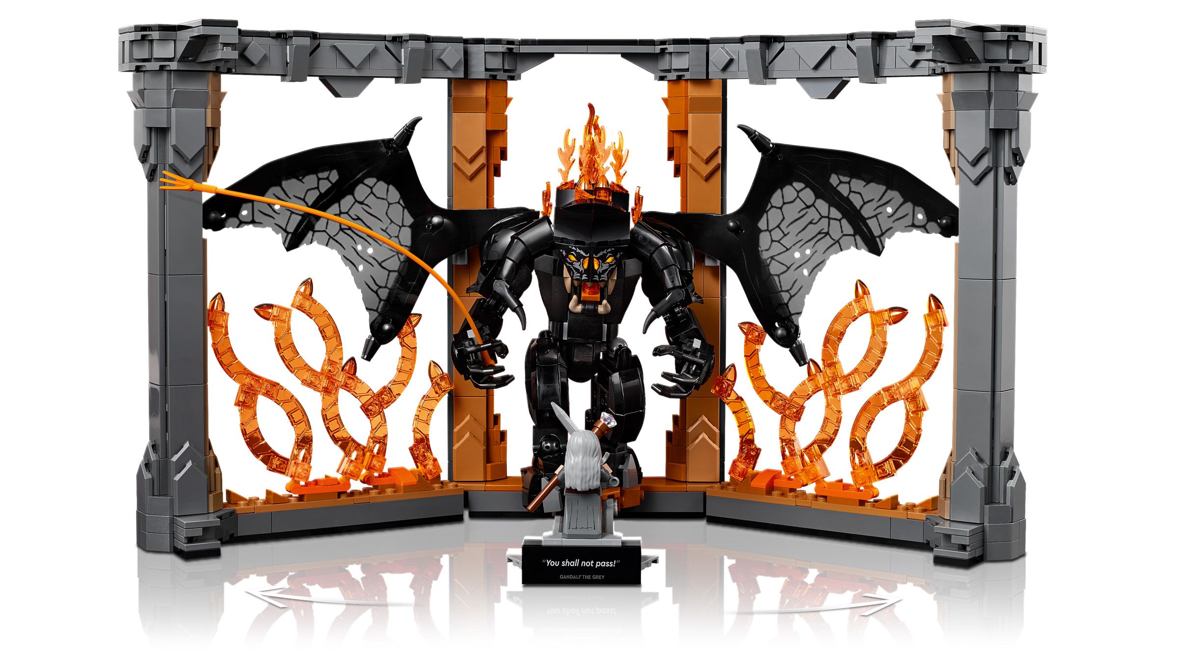 3 LEGO 10367 The Lord of the Rings Balrog Book Nook