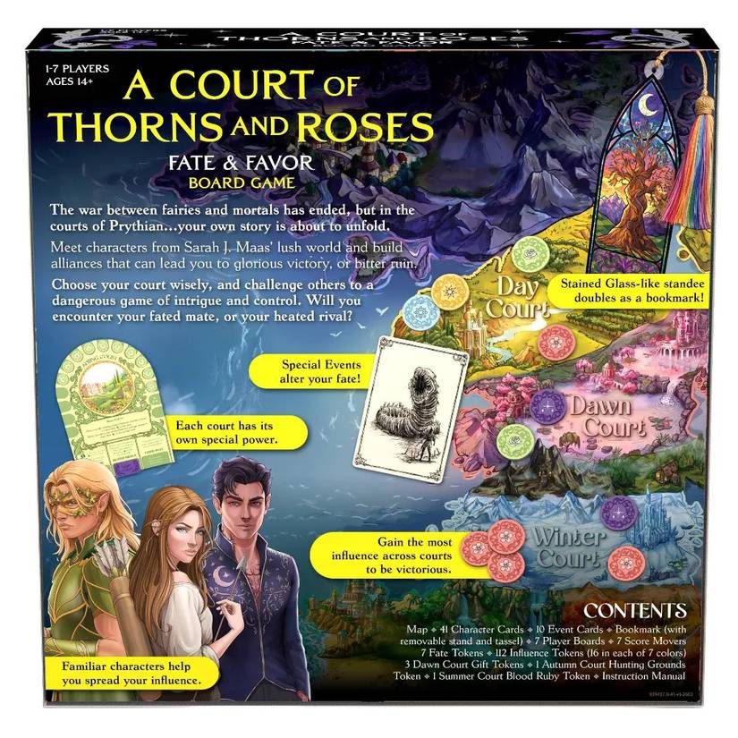 acotar fate and favor back of box