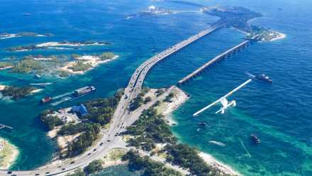 Aerial shot of Vice City in GTA 6
