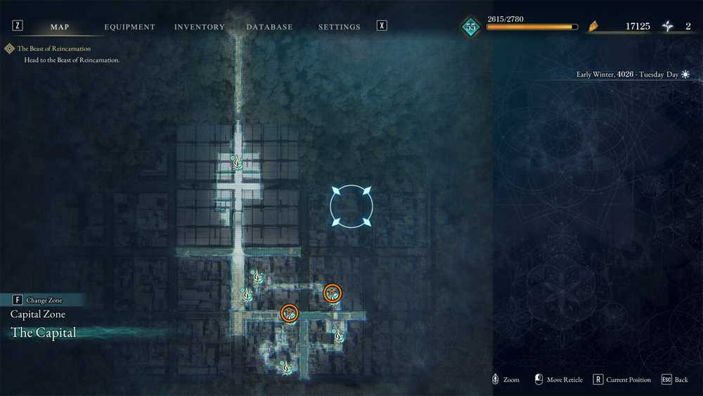 all capital zone the capital shrines location in beast of reincarnation