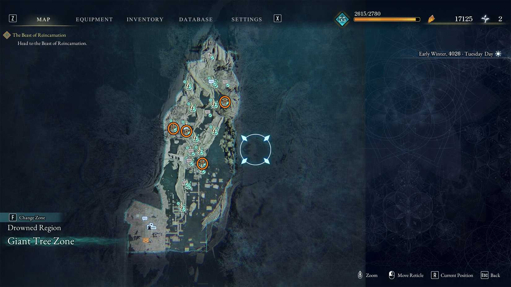 all Drowned Region Giant Tree Zone shrines location in beast of reincarnation