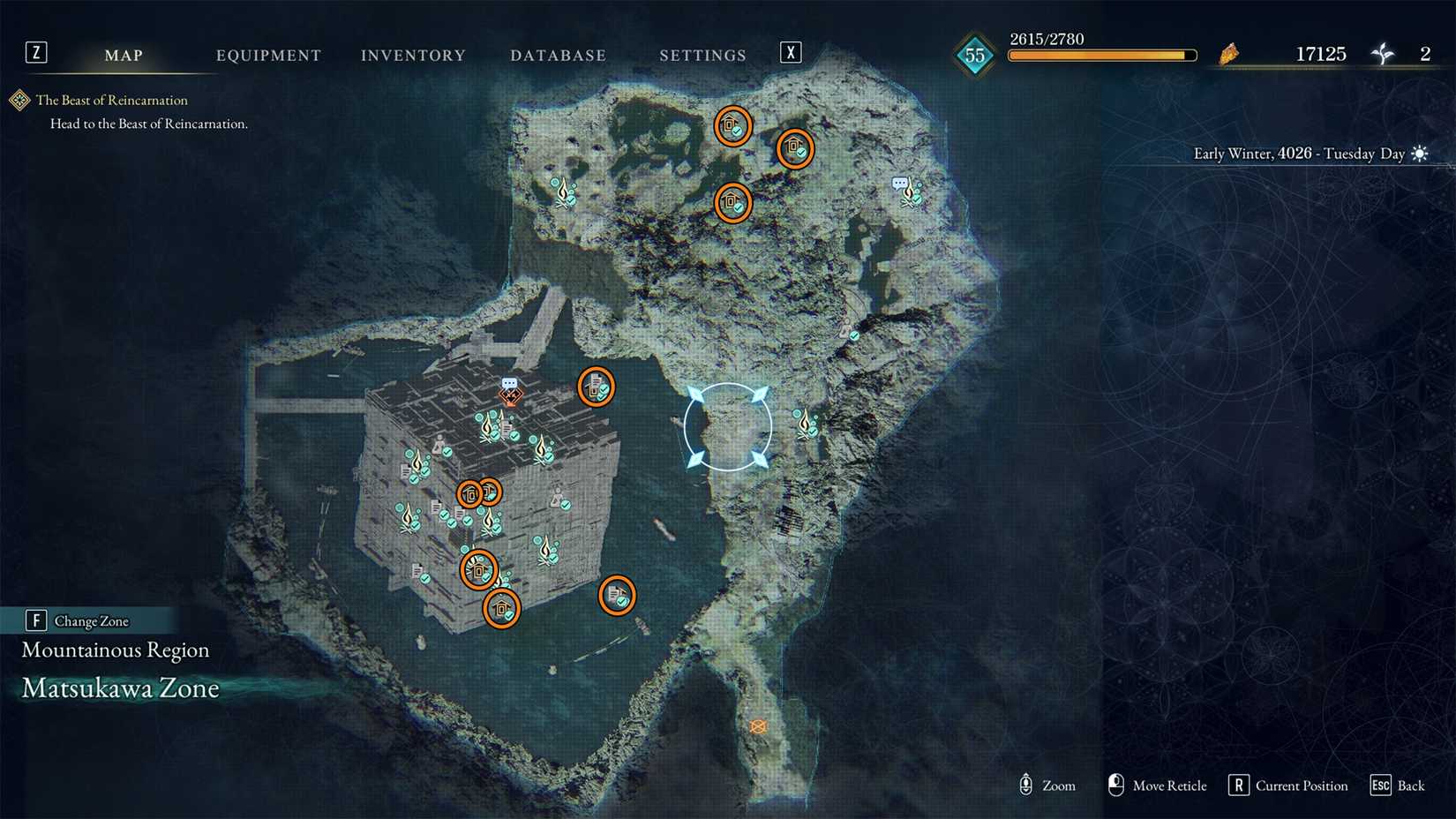 all Mountainous Region Matsukawa Zone shrines location in beast of reincarnation