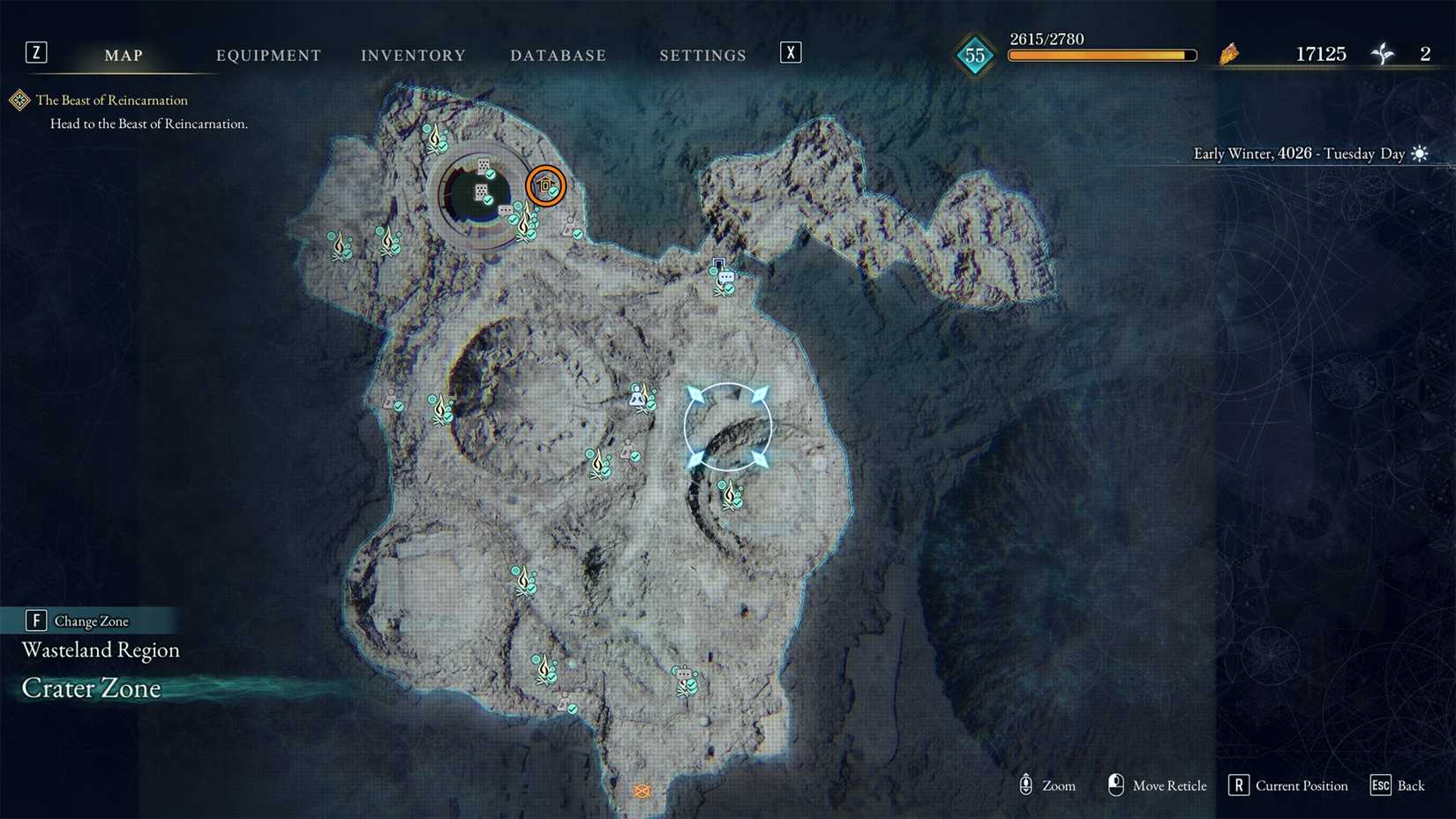 all Wasteland Region Crater Zone keeper golem shrines in beast of reincarnation