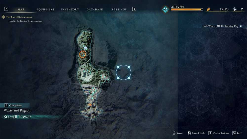 all Wasteland Region Starfall Tower shrines location in beast of reincarnation