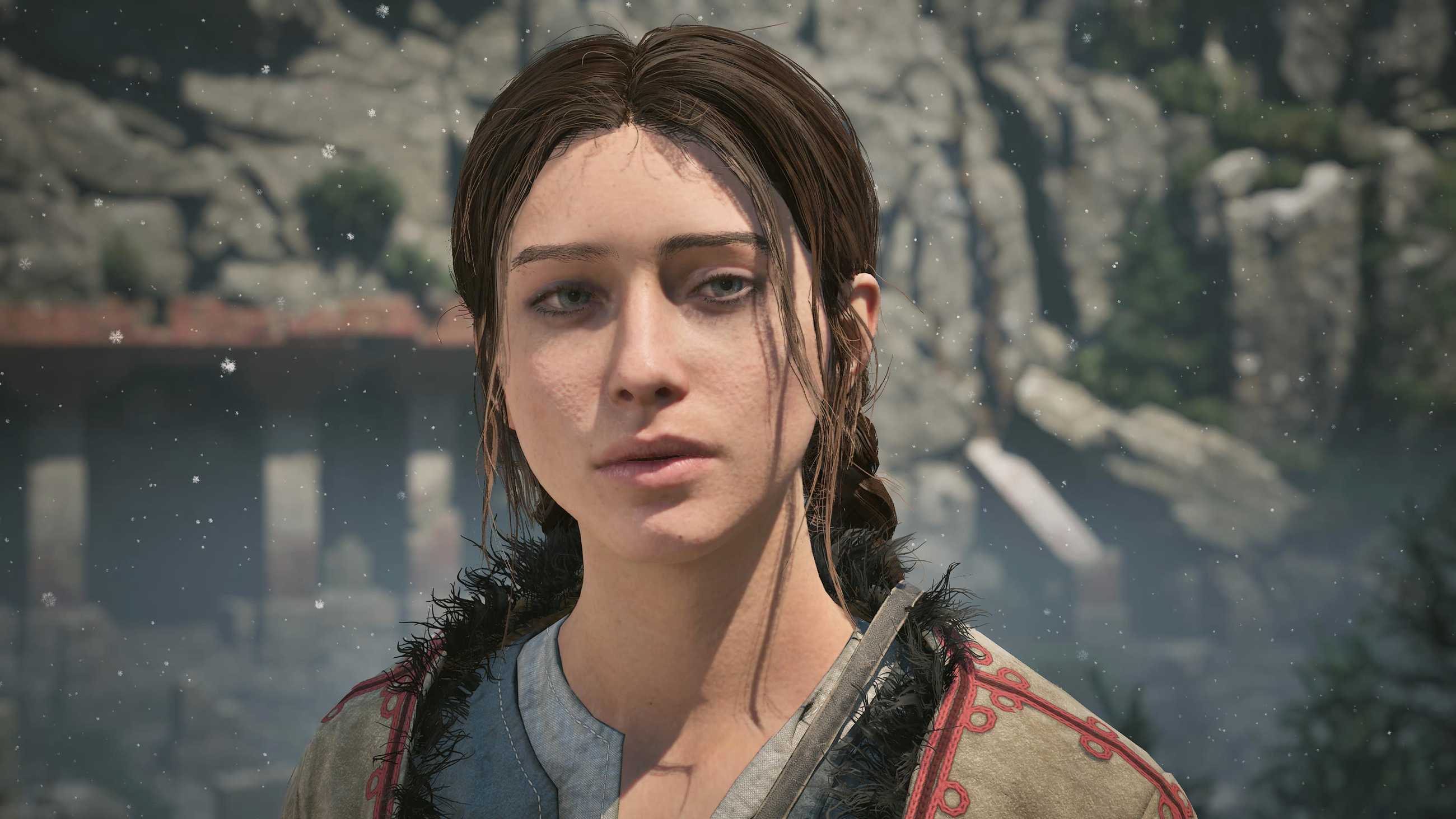 Anca speaking with Coen in The Blood of Dawnwalker