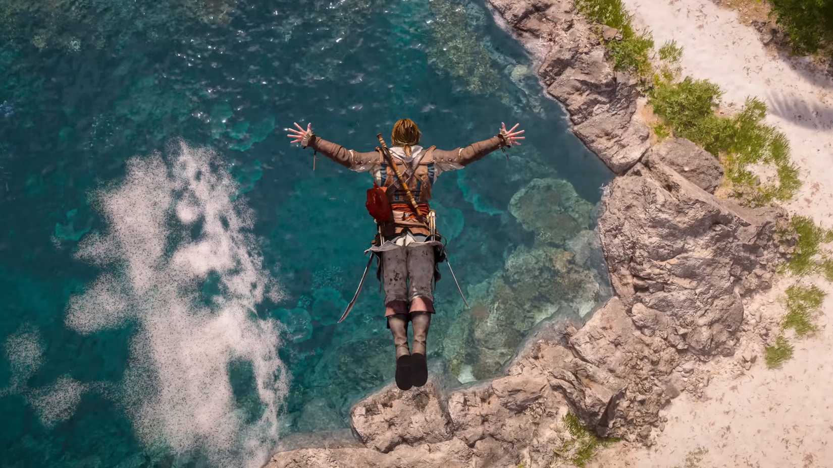 assassin's creed black flag resynced edward dive