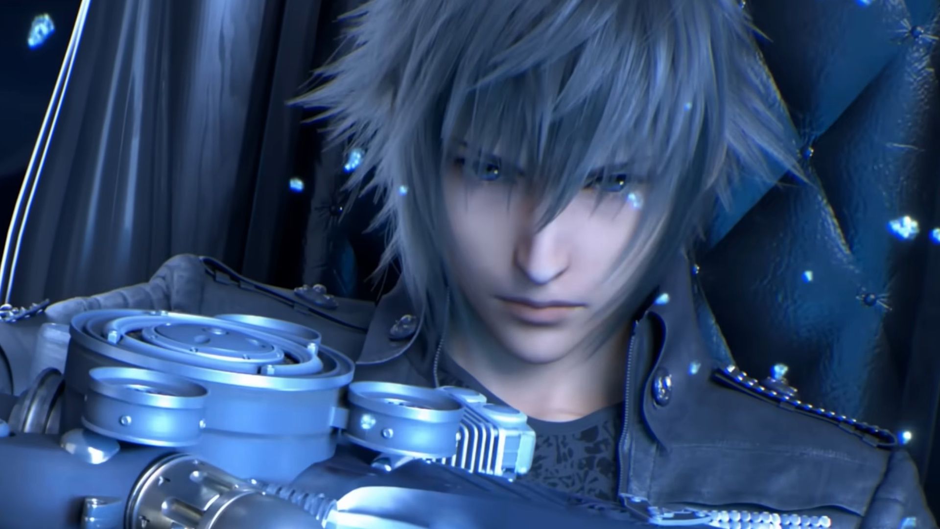 Holding weapon in Final Fantasy Resonance trailer