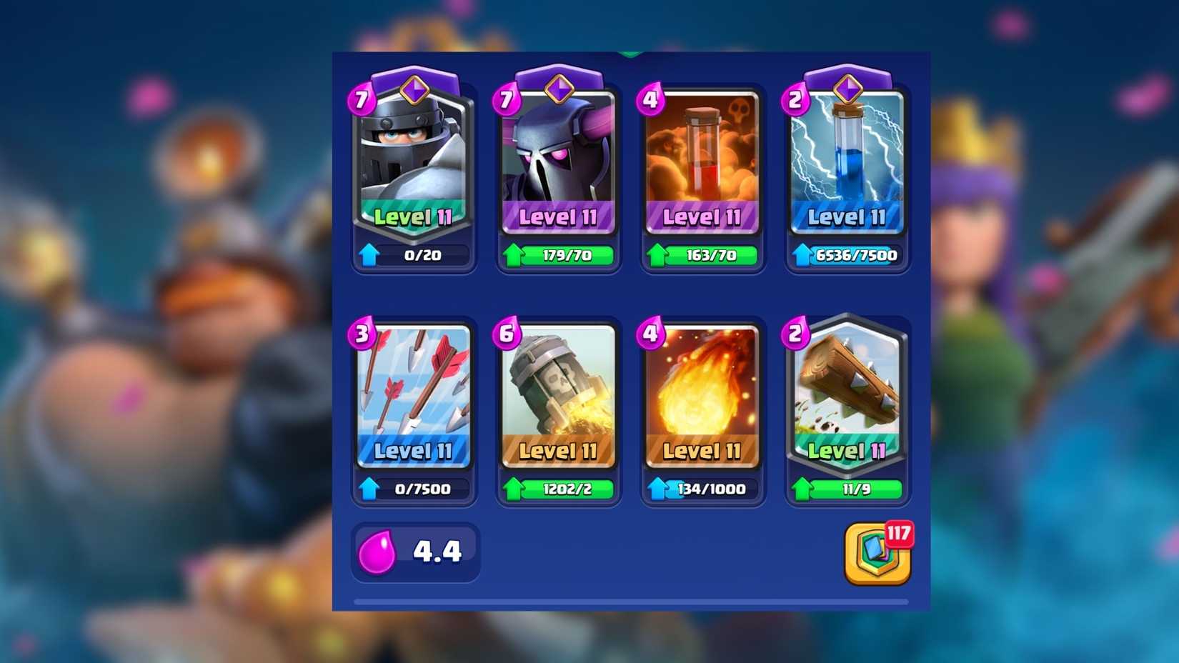 chaos infinite elixir deck clash royale
