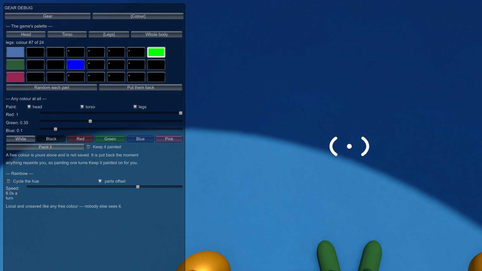 Big Walk Item Debug