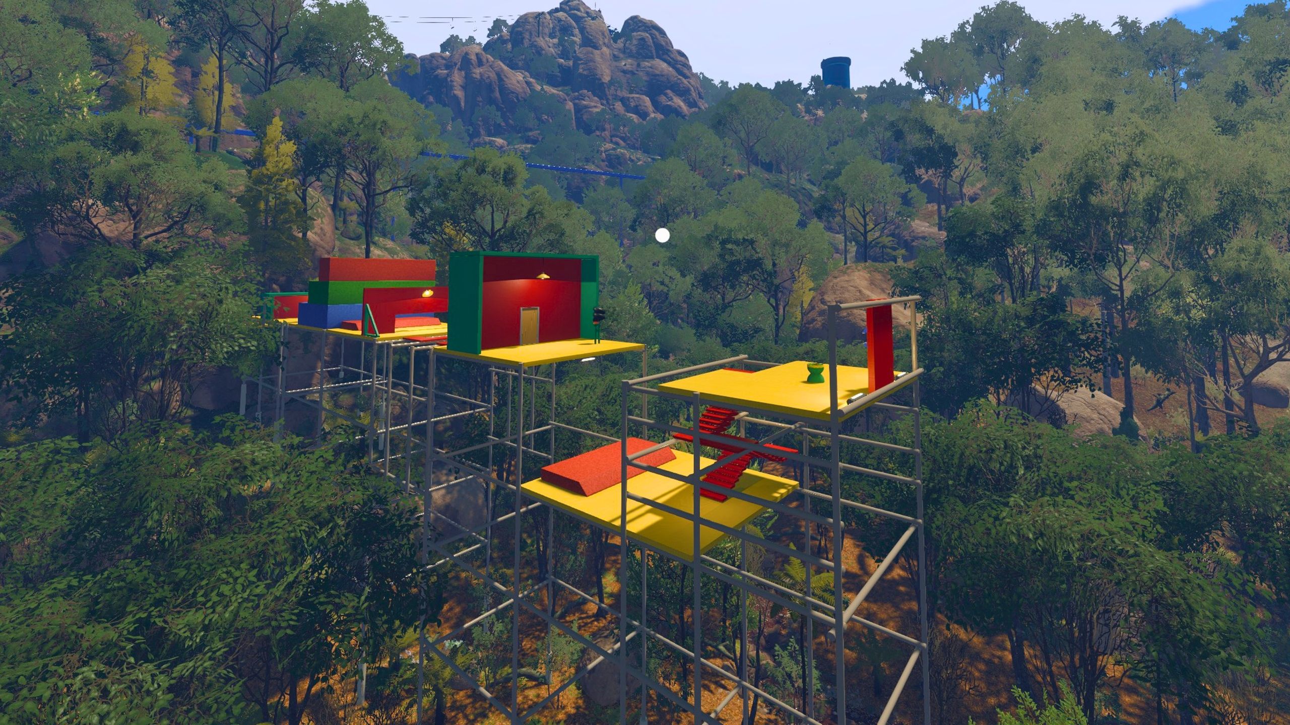 Big Walk: Obstacle Course Puzzle Near Blue Tower Solution
