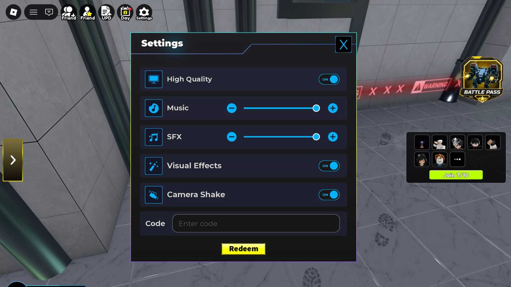 BreakDoor the codes tab