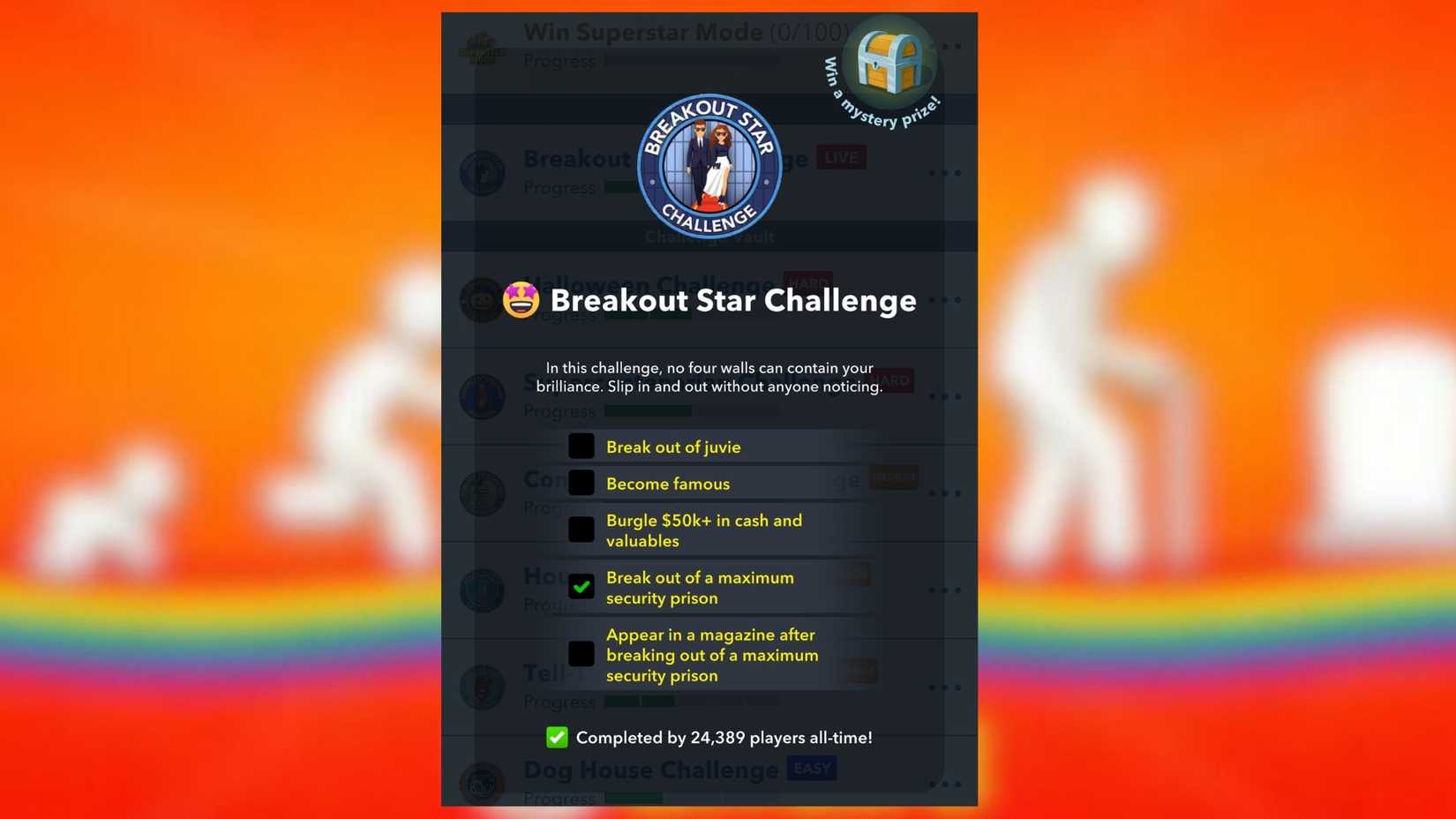 breakout star challenge bitlife