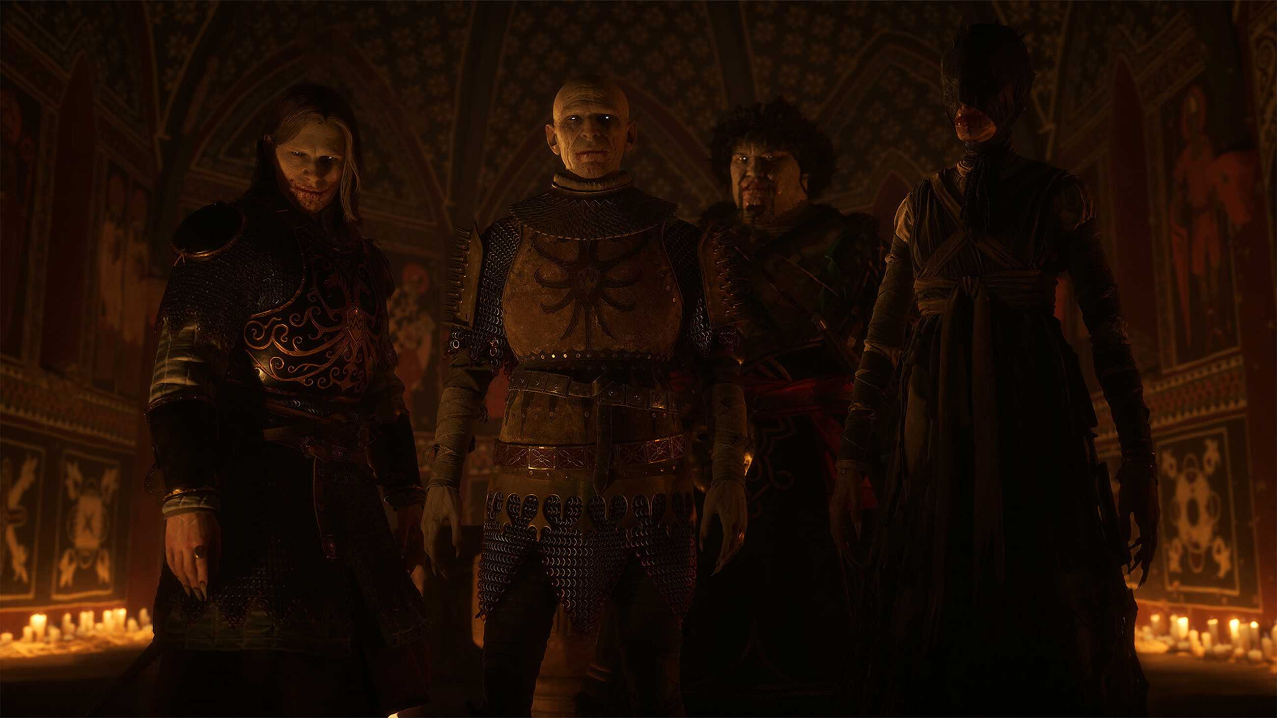 Brencis and his court in The Blood of Dawnwalker