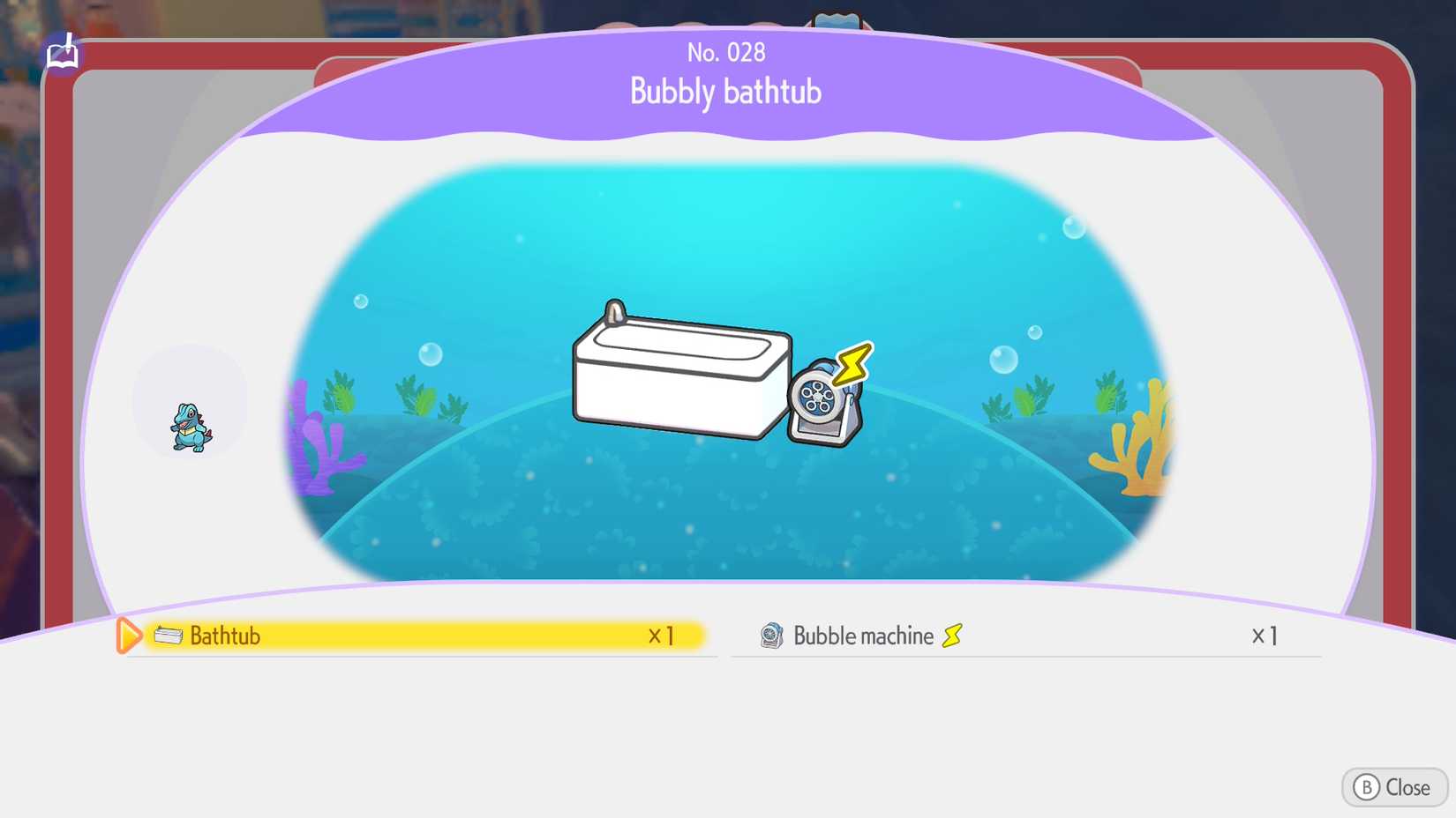 bubbly bathtub habitat pokopia