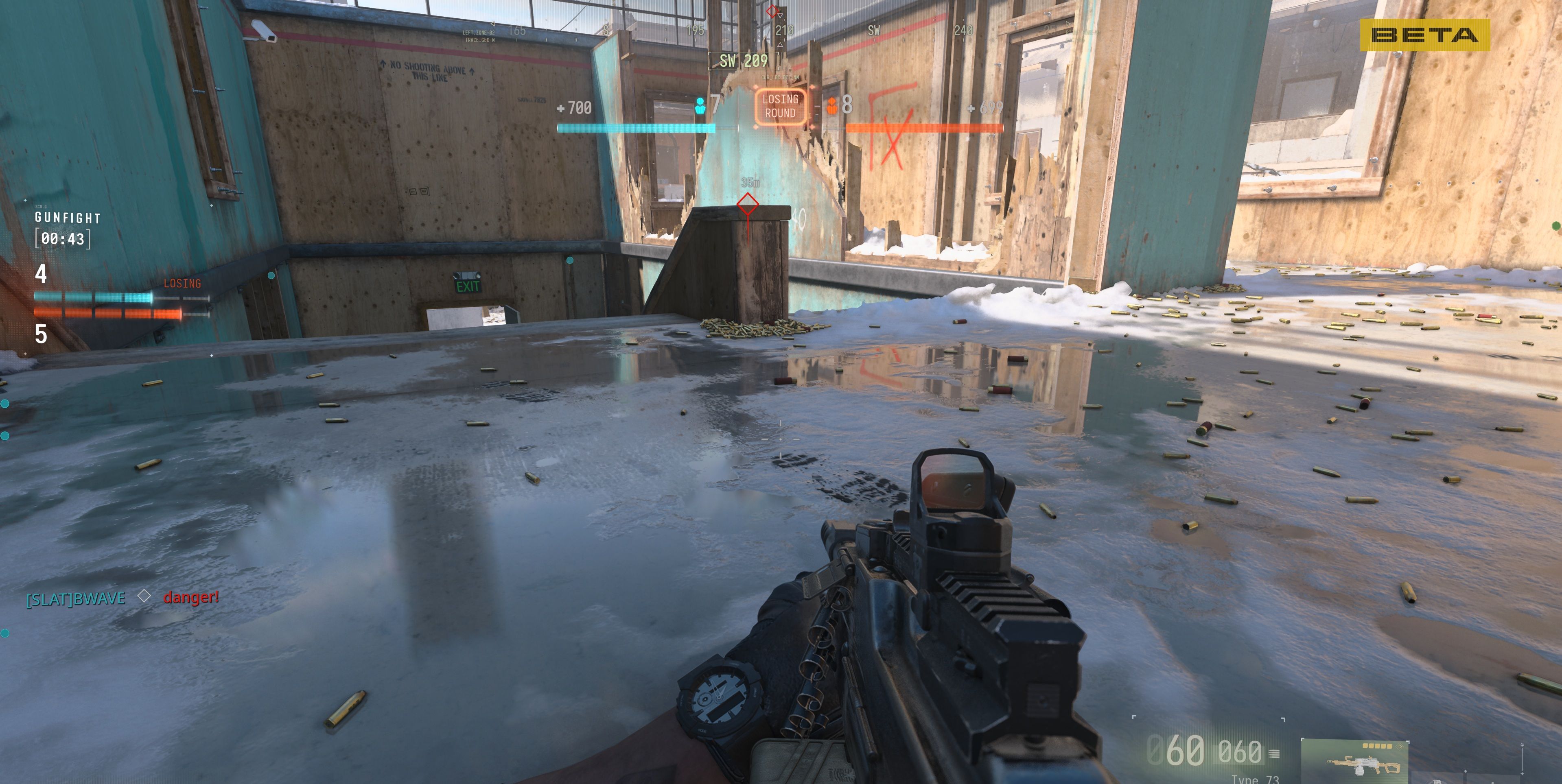 call of duty mw4 gunfight puddles