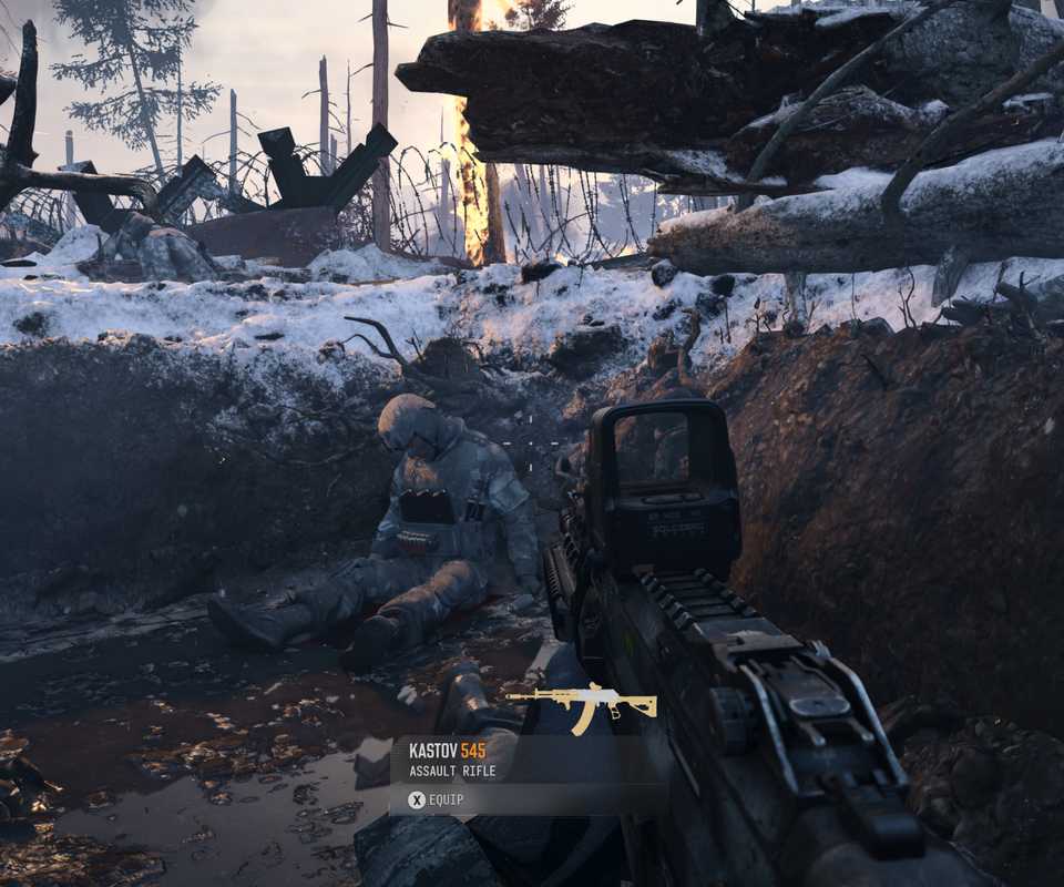 call of duty mw4 trench