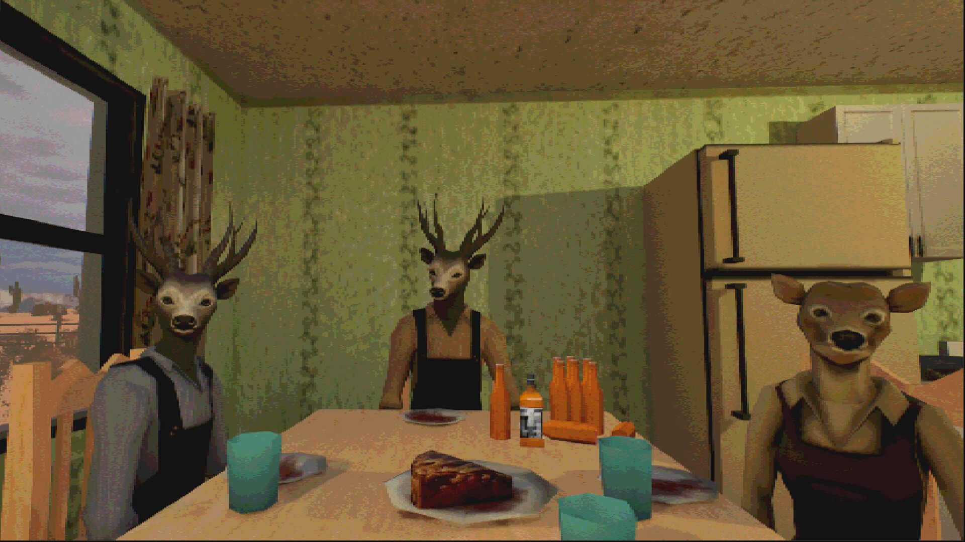Cat Named Mojave deer family