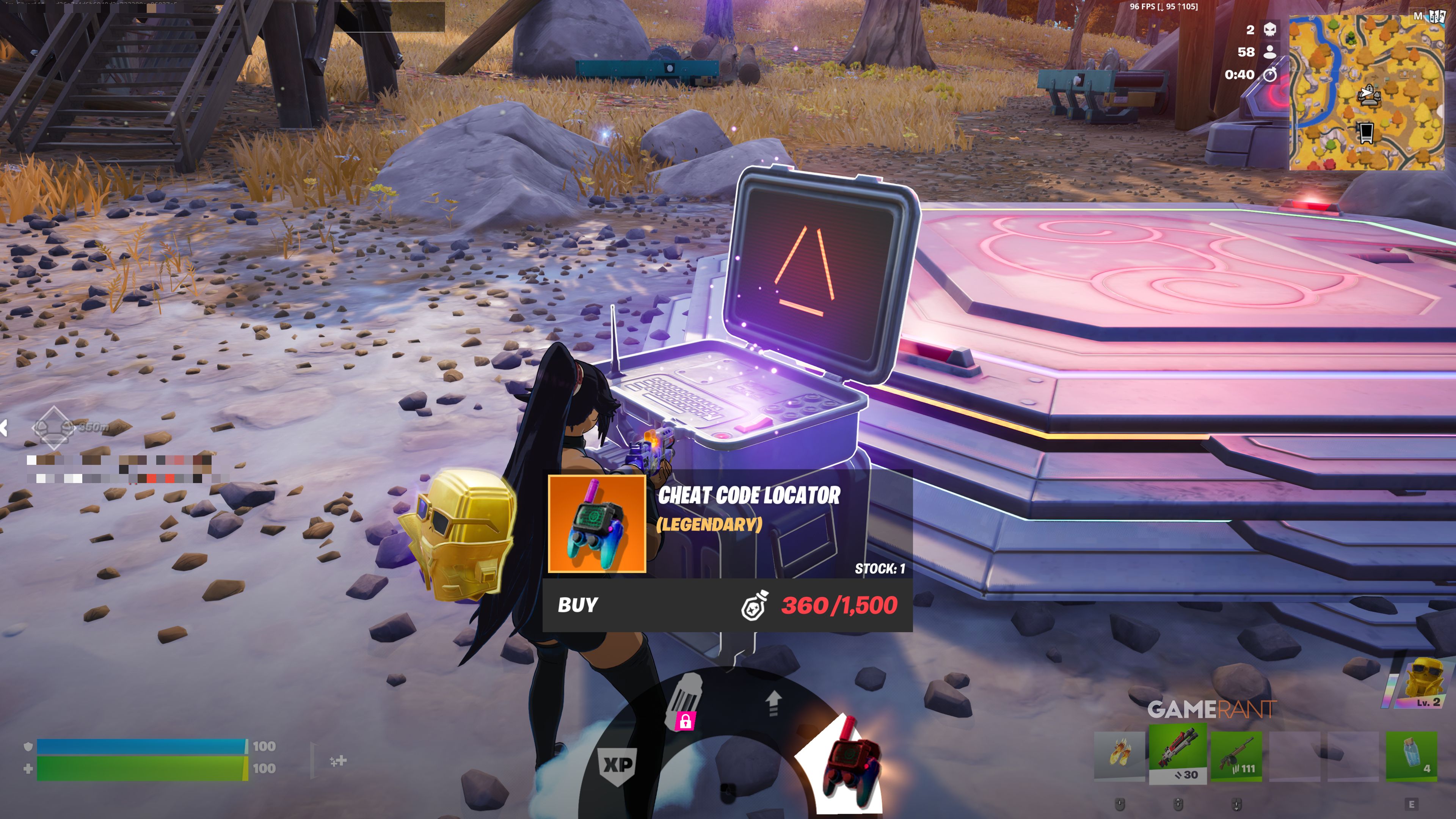 Cheat Code Locators in Fortnite - 1
