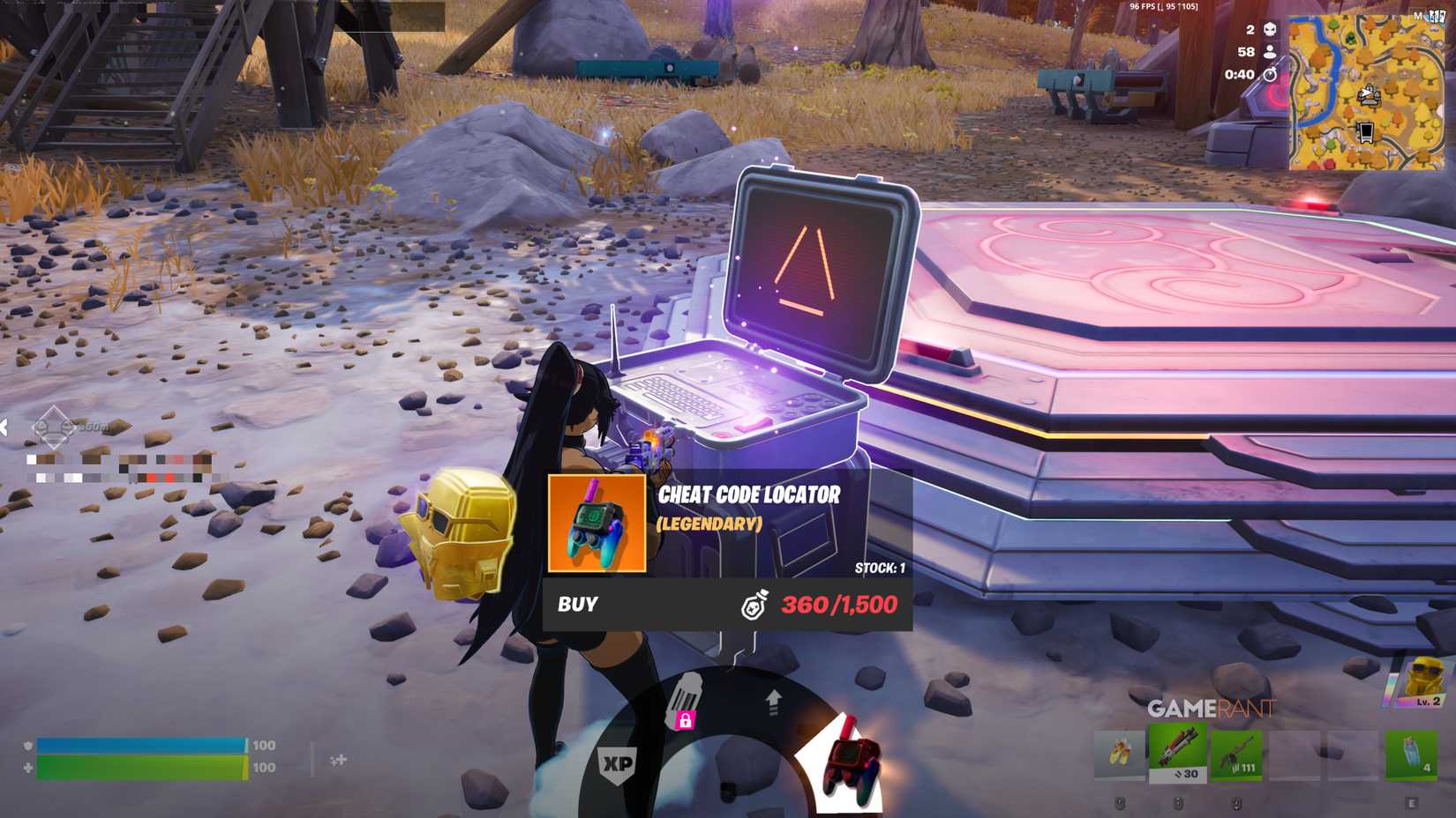Cheat Code Locators in Fortnite - 1