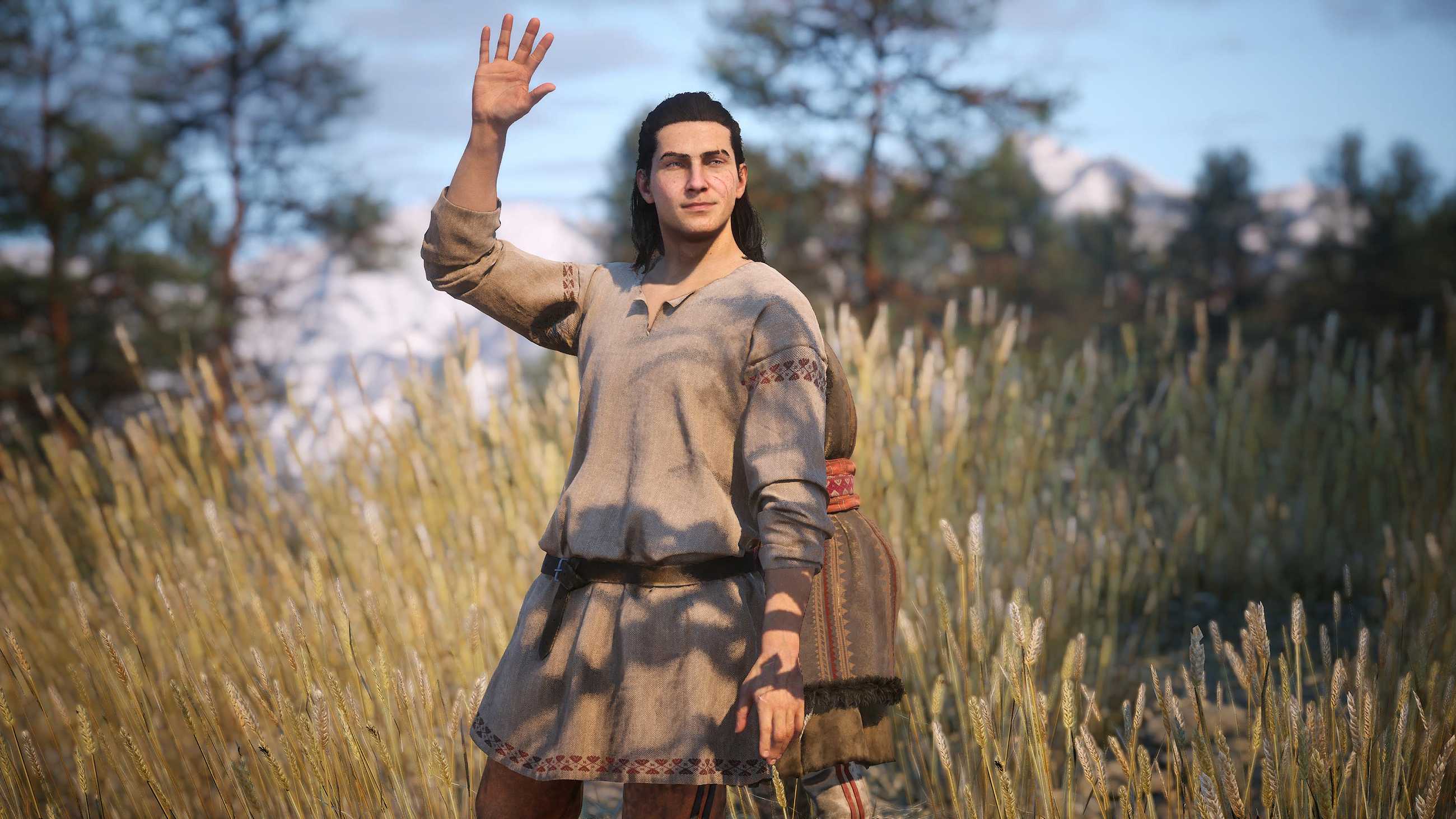Coen waving to his family in The Blood of Dawnwalker