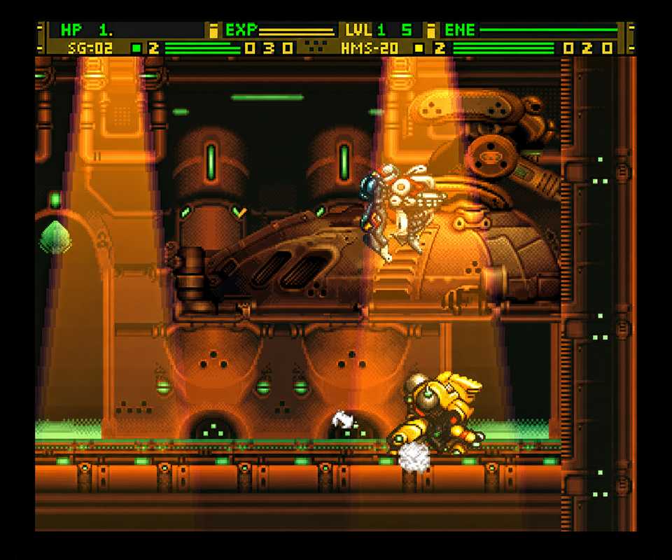 Combat in Front Mission Gun Hazard SNES