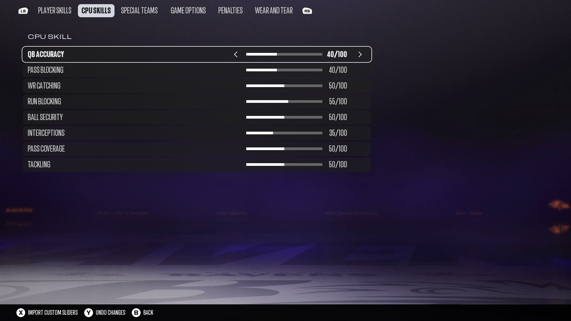 Best Sliders Settings in Madden 27 (Realistic)